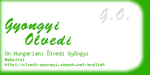 gyongyi olvedi business card